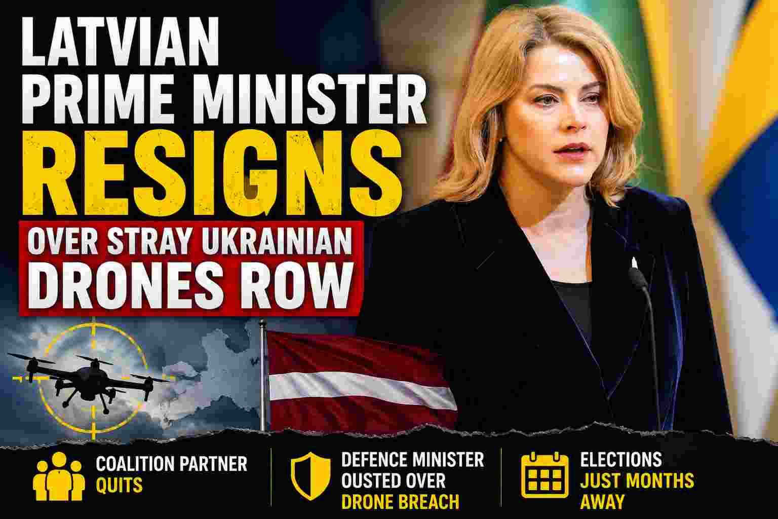 Latvian Prime Minister Resigns Over Drone Controversy