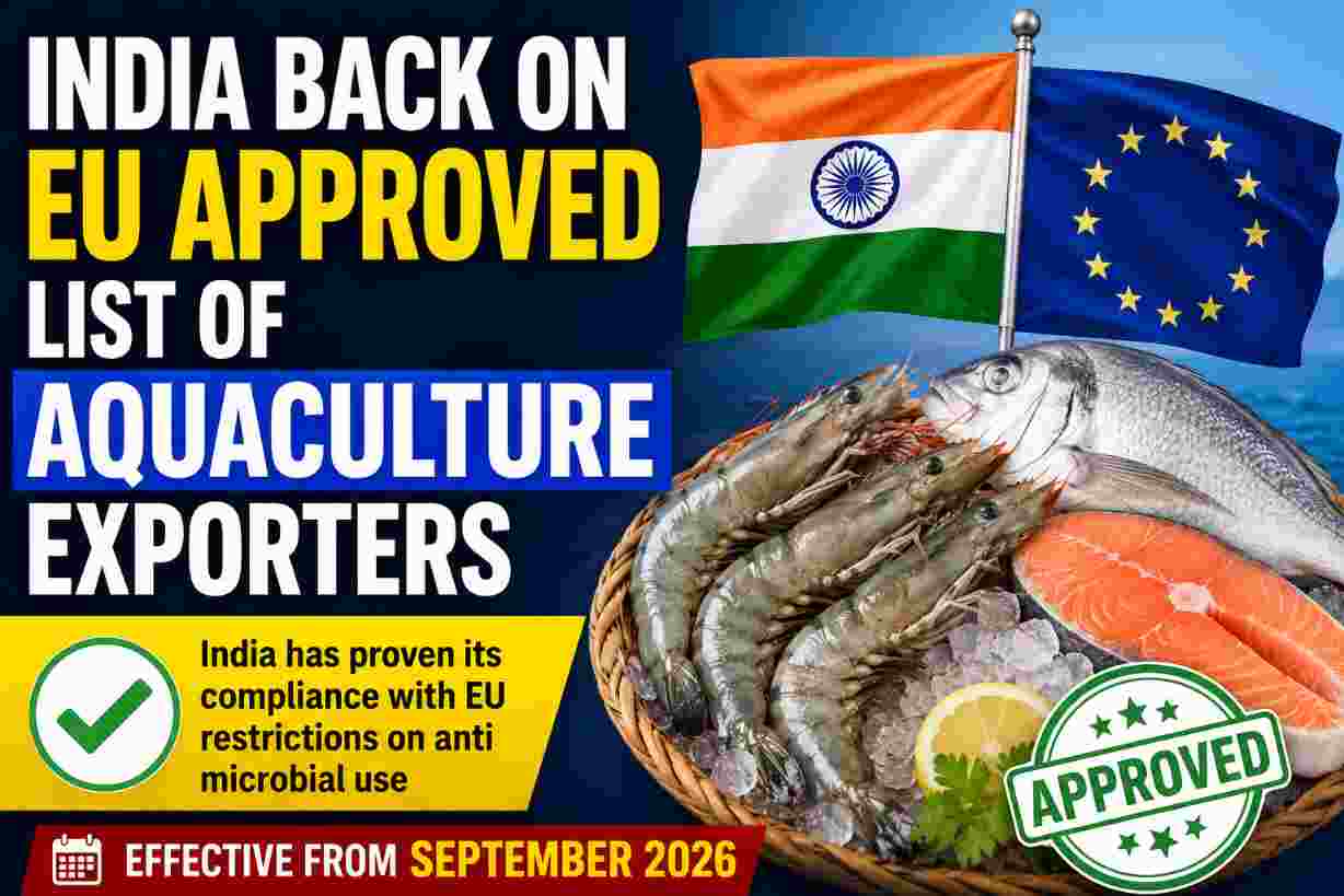 India Back on EU Seafood Export List